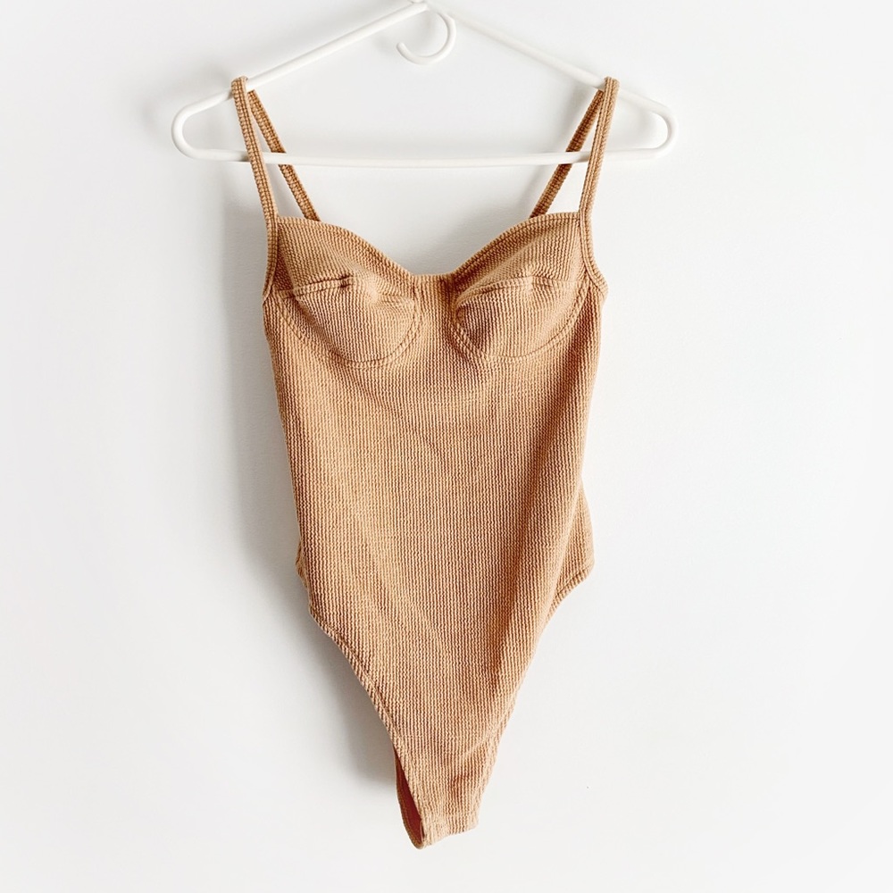 NWT Bobbi Rocco Knit ribbed bustier bodysuit
